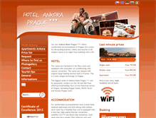 Tablet Screenshot of hotelankora.cz